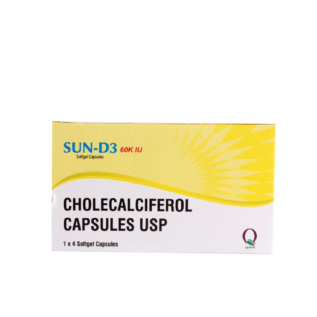 Sun D3 60k Soft Gelatin Capsule